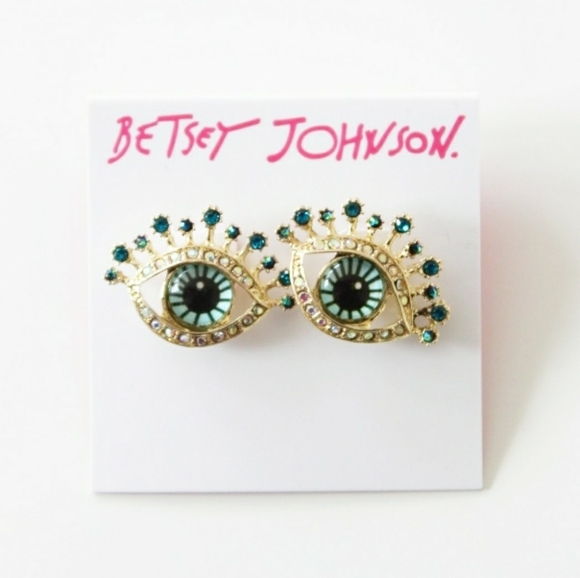 Betsey Johnson Jewelry - NWT BETSEY JOHNSON CRITTER STATEMENT EYE EARRINGS